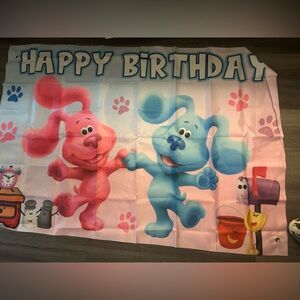 Blue’s Clues Happy Birthday Backdrop , 3 x 5, Themed Birthday Backdrop